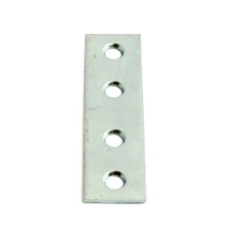 STRAIGHT IRON 20X100MM 2 PCS.ELECTRICALLY GALVANIZED. 