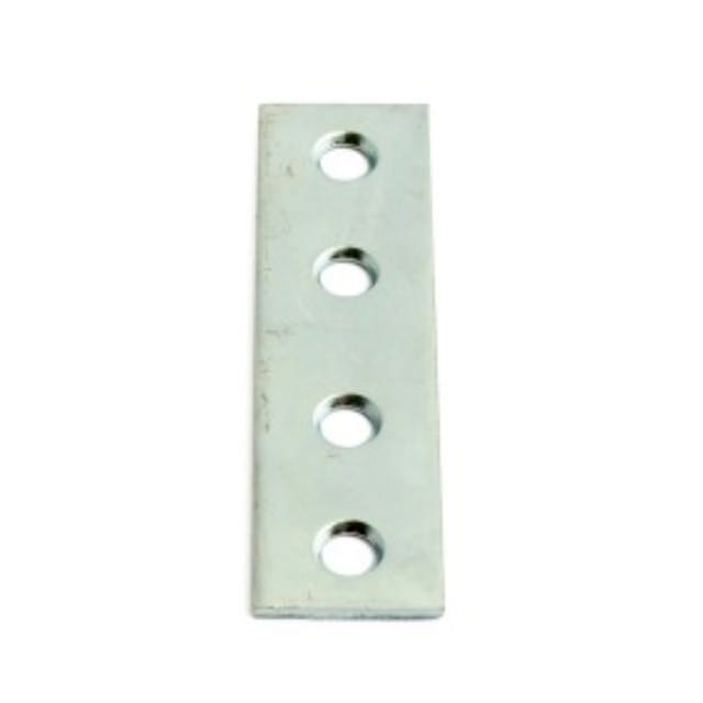 STRAIGHT IRON 20X100MM 2 PCS.ELECTRICALLY GALVANIZED. 