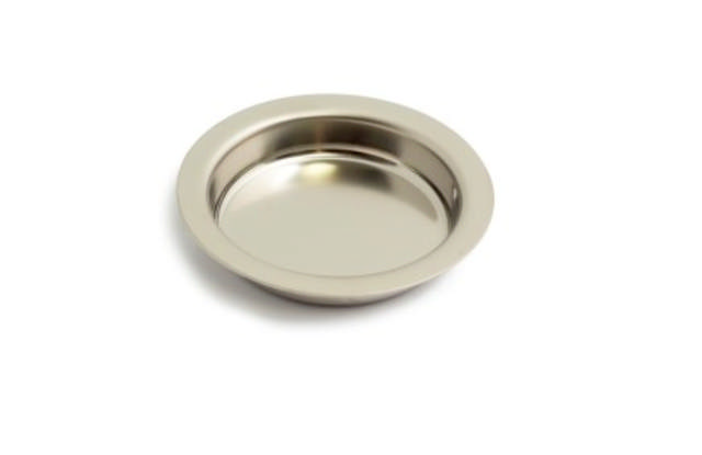 SLIDING DOOR BOWL Ø40X50MM BRUSHED STEEL