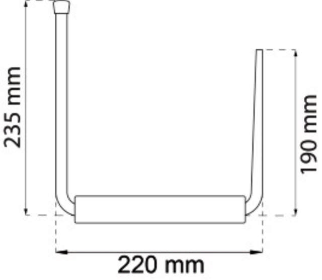 SURFBOARD MOUNT 216MM ELGALV
