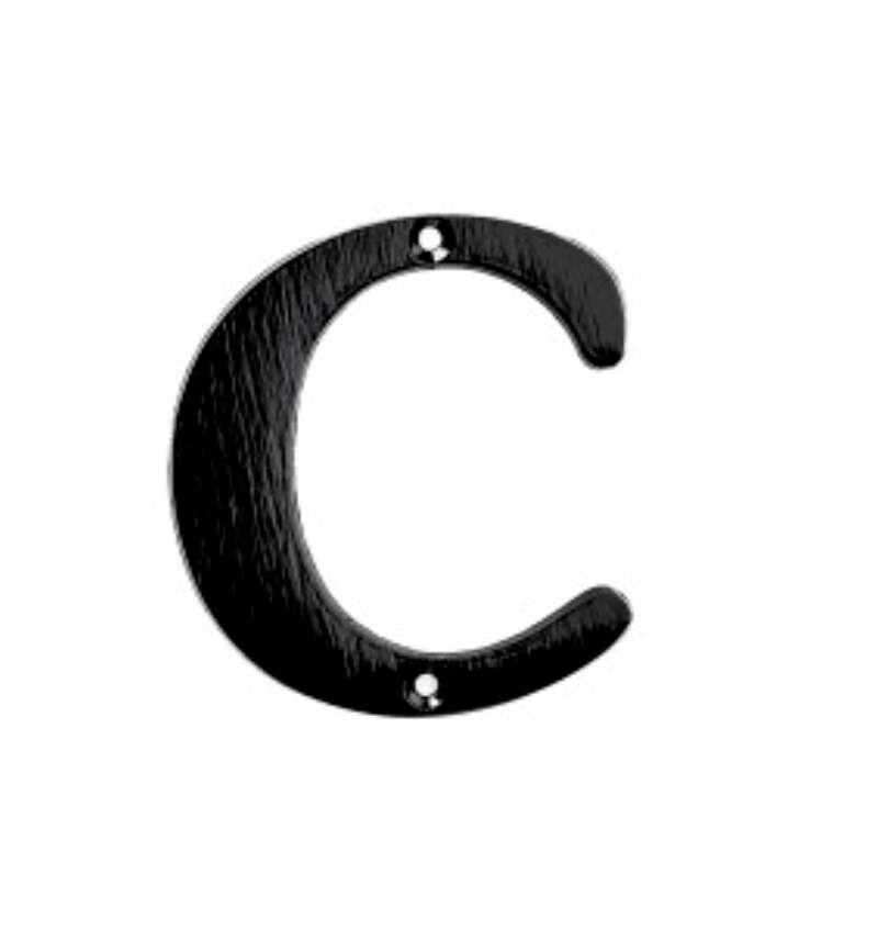 LETTER 78MM NR C BLACK **DISCONTINUED WHEN SOLD OUT**