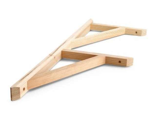 SHELF BRACKET DOUBLE 250X760 WOOD