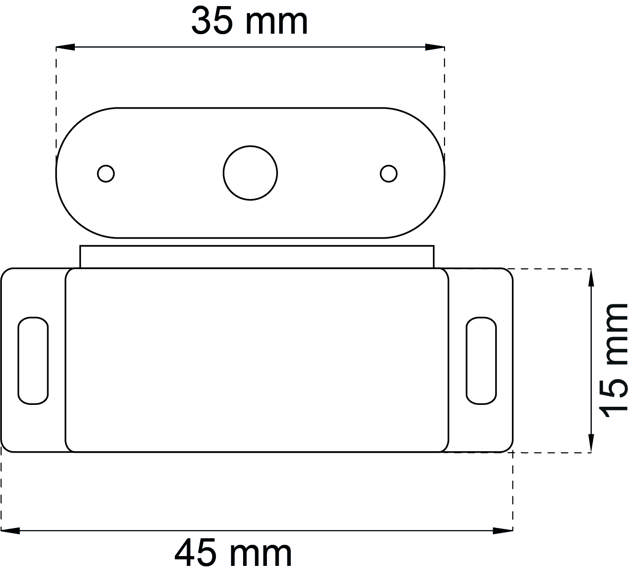 MAGNETIC LOCK 2 KG 2PCS. WHITE 