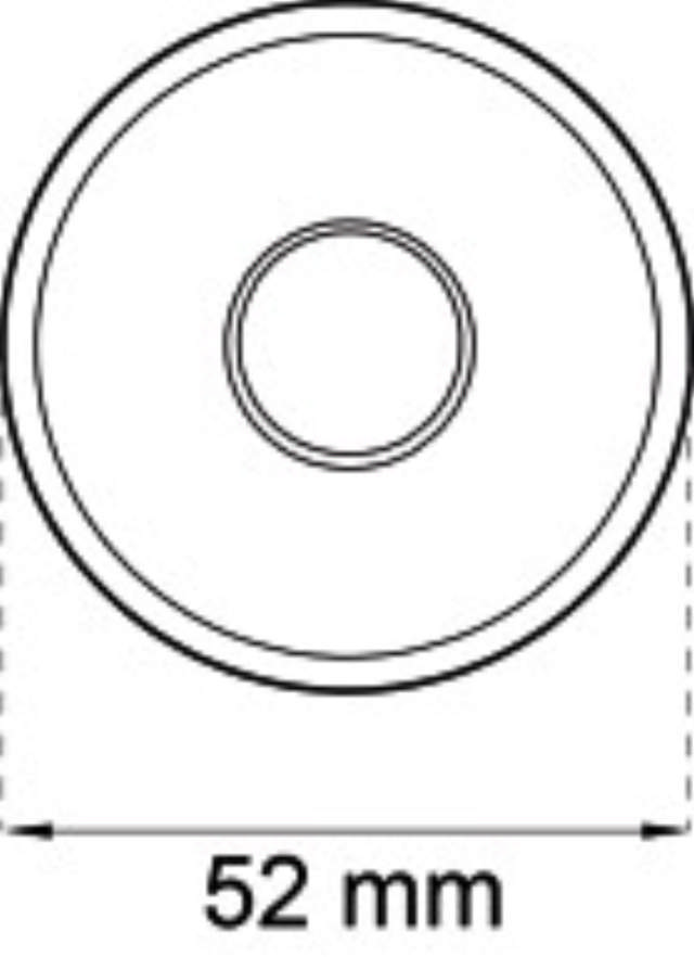 DOOR HANDLE ROSE PRESSED RFR 