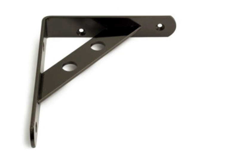 SHELF BRACKET CIRCLE BLACK NICKEL