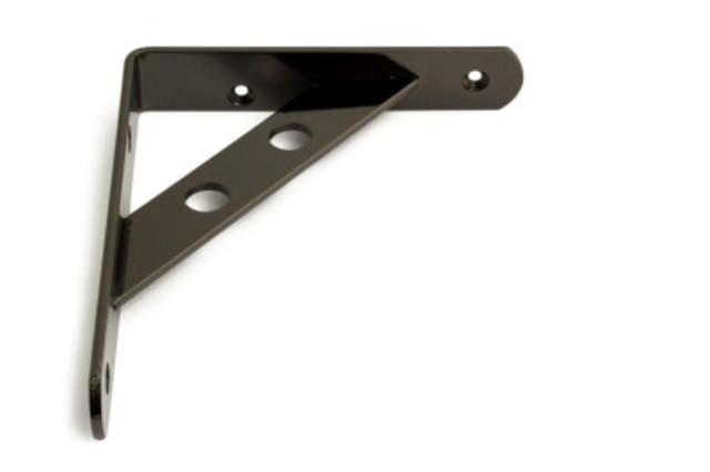 SHELF BRACKET CIRCLE BLACK NICKEL
