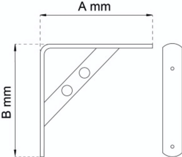 SHELF BRACKET CIRCLE BLACK NICKEL