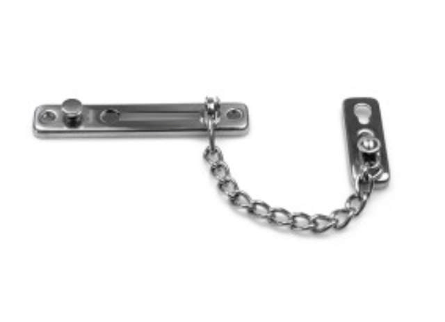 SAFETY CHAIN W/LOCK STAINLESS STEEL 