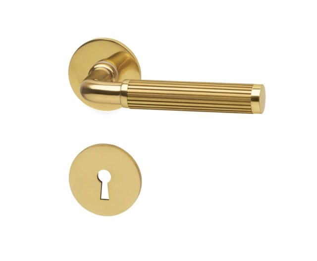 DOOR HANDLE WIMBLEDON INTERIOR BRASS.