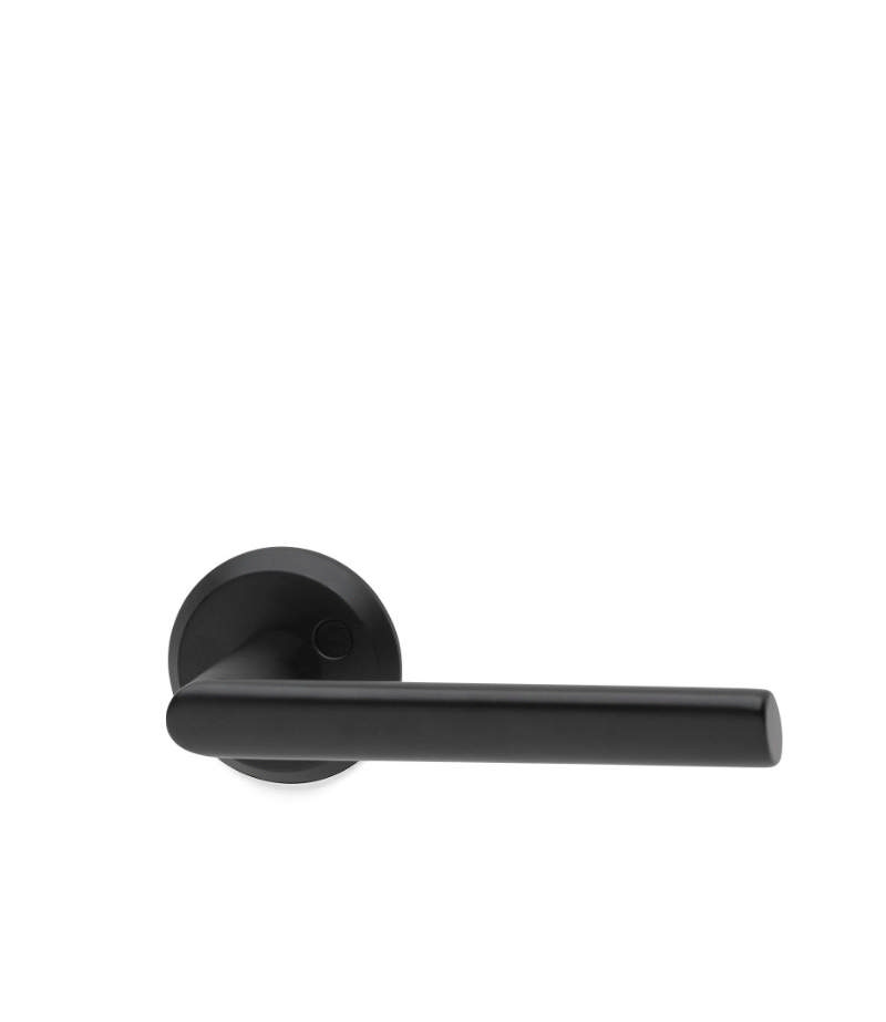 DOOR HANDLE BOSTON BLACK INCL. KEY PLAQUE
