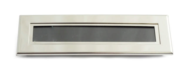 LETTER DROPPER NICKEL-PLATED BRASS 