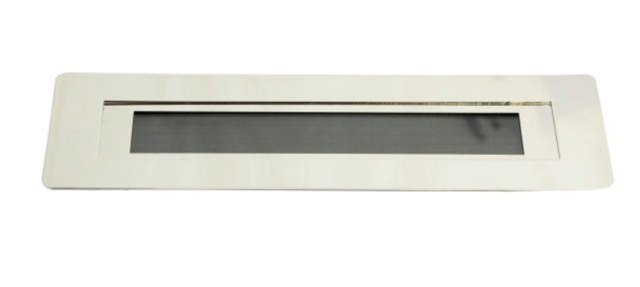 LETTER DROPPER, NICKEL-PLATED BRASS 