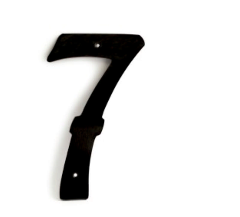 HOUSE NUMBER NO. 7 BLACK 205MM **DISCONTINUED WHEN SOLD OUT**