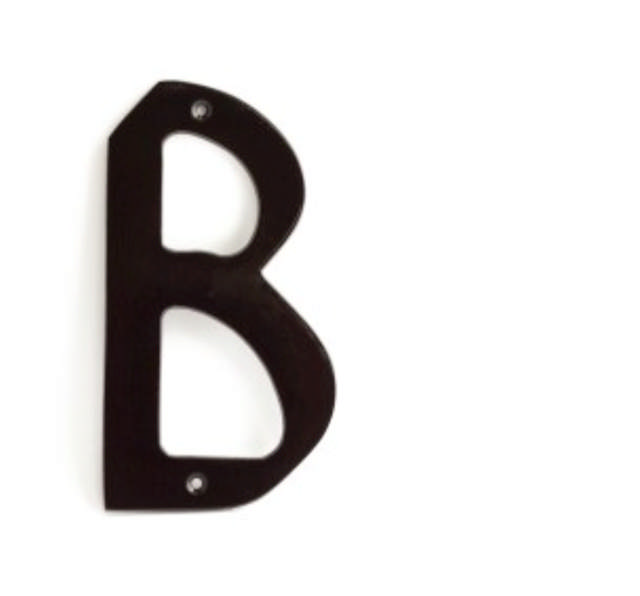 LETTER B BLACK 150MM 