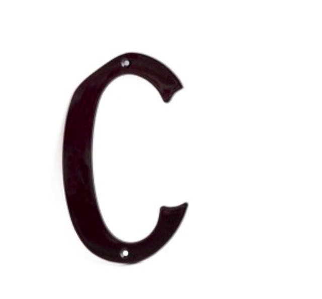 LETTER C BLACK 150MM 