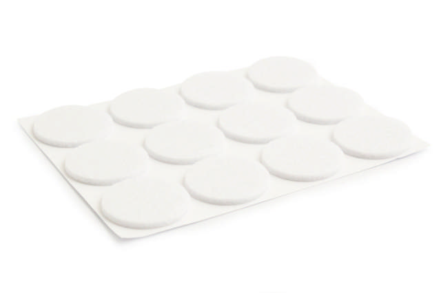 FELT BUTTON SELF-ADHESIVE 28MM 12PCS 