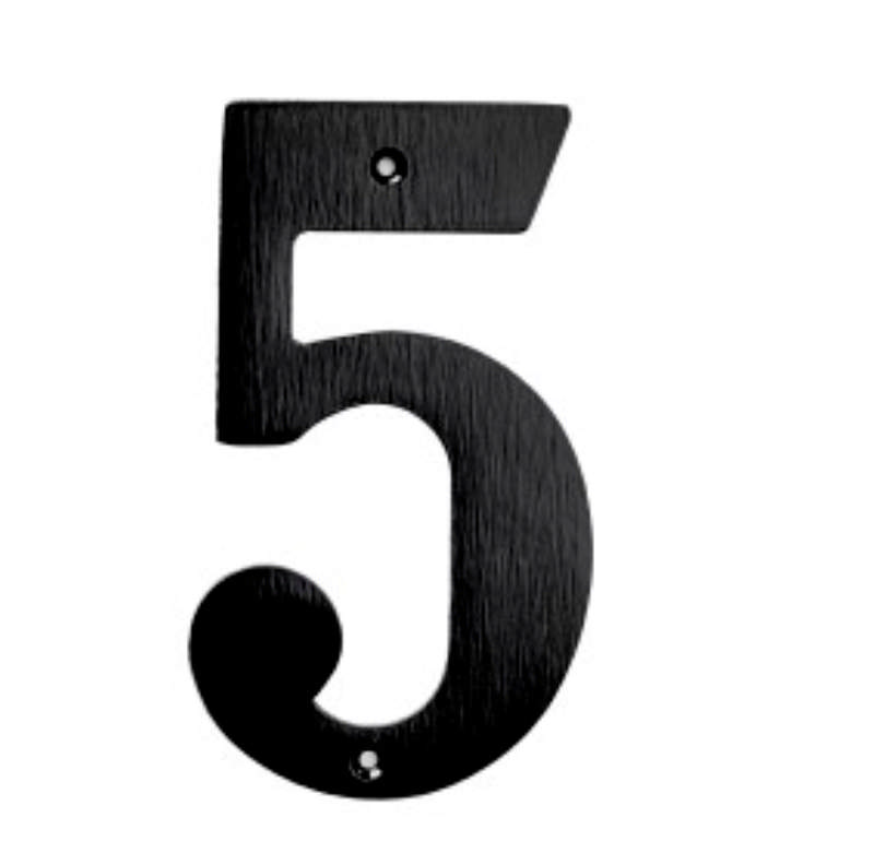 HOUSE NUMBER 140MM NO. 5 BLACK **DISCONTINUED WHEN SOLD OUT**