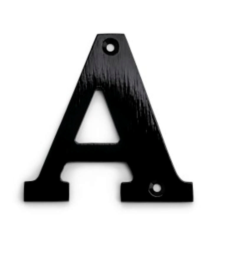 LETTER 78MM NR A BLACK **DISCONTINUED WHEN SOLD OUT**