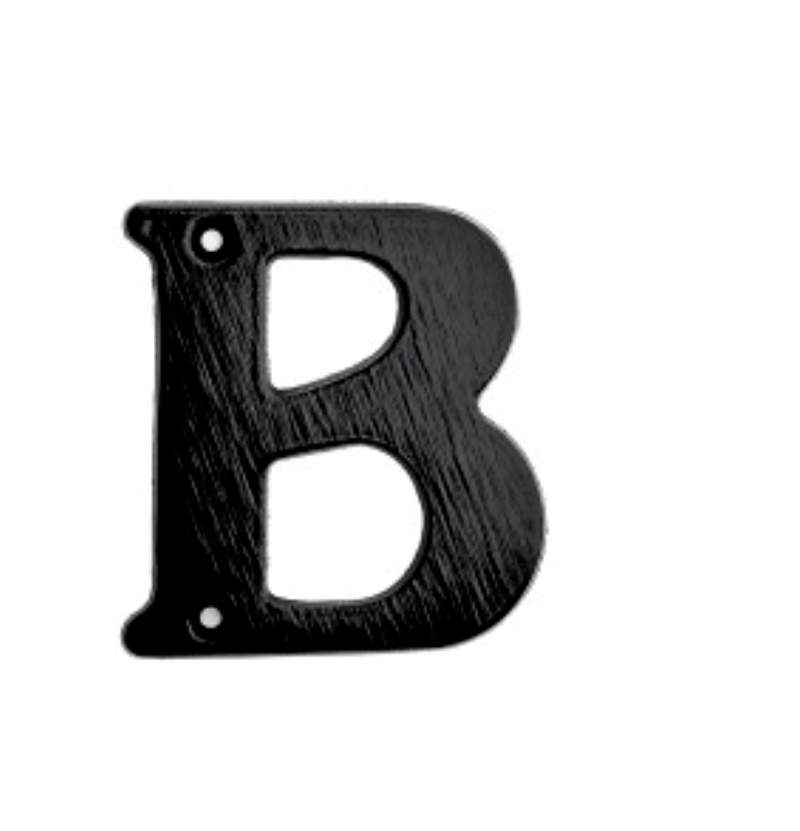 LETTER 78MM NR B BLACK **DISCONTINUED WHEN SOLD OUT**