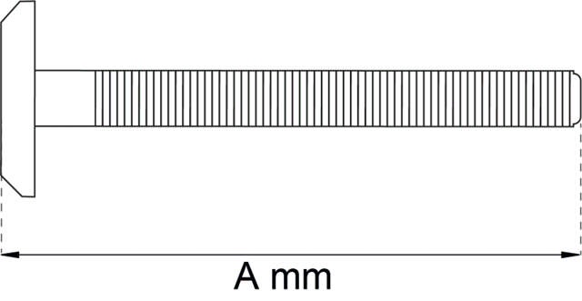 FURNITURE SCREW M6X100MM