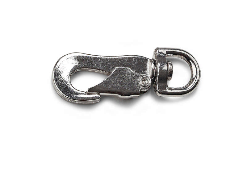 CARABINER 85MM NICKEL-PLATED 2 PCS 