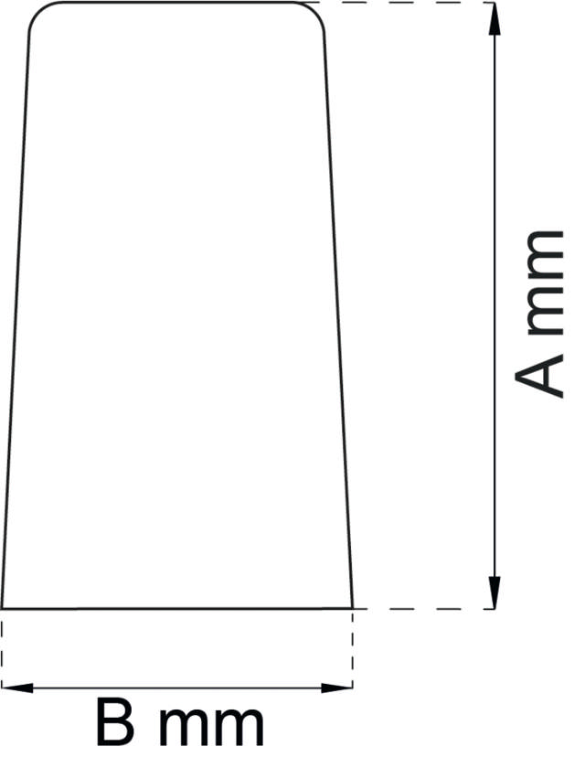 DOOR SHOCK 65MM RUBBER WHITE 