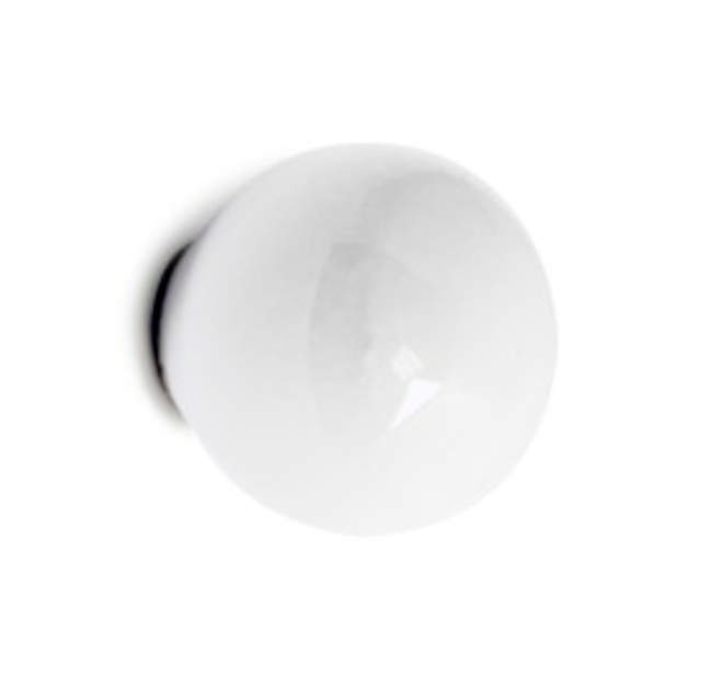 FURNITURE KNOB LUCAS 25 MM PORCELAIN WHITE