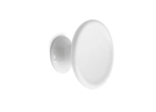 FURNITURE KNOB ARON PLASTIC WHITE PCS