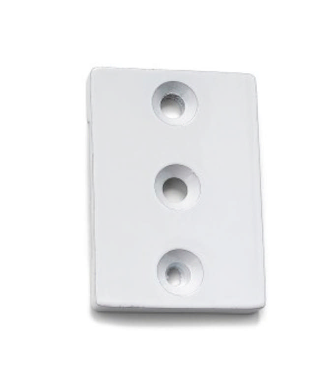 PLATE FOR PUT-IN HANGERS, 2PCS. WHITE 
