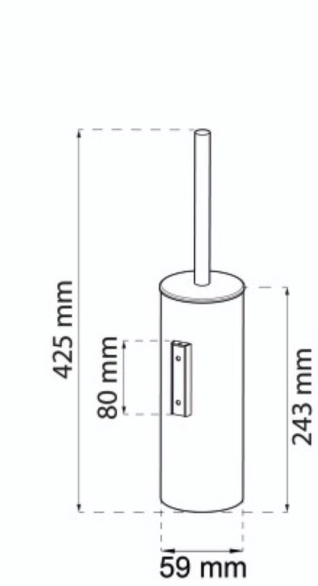 TOILET BRUSH 1368 BLACK 