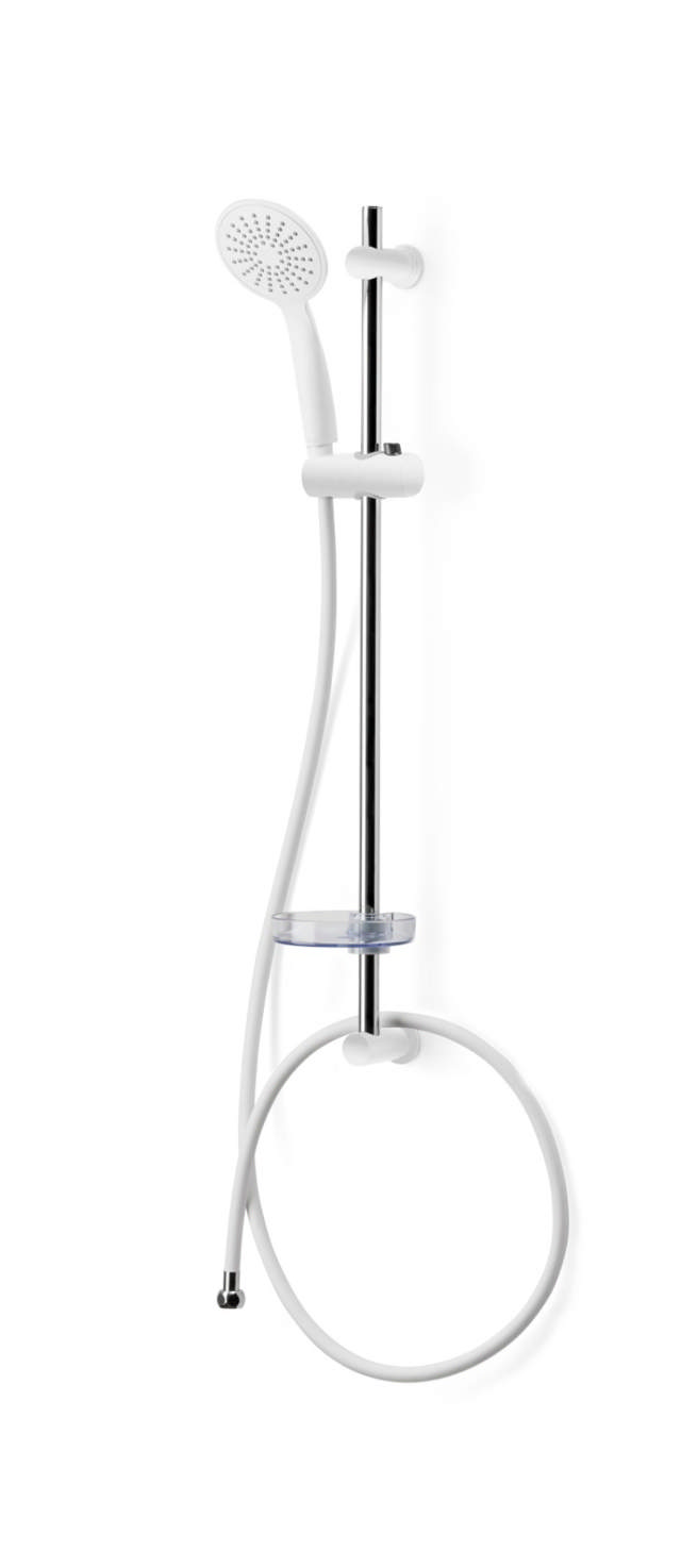 SHOWER RAIL SET DAHLIA 1-SPRAY WHITE