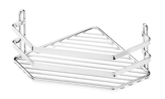 CORNER SHELF LANTANA 1 SHELF CHROME 