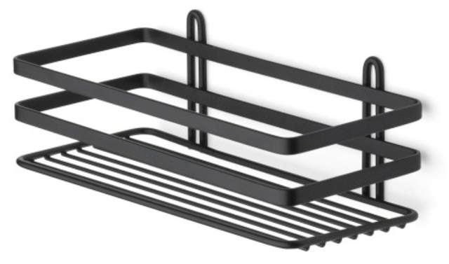 SHOWER SHELF LUNARIA 1 SHELF BLACK 