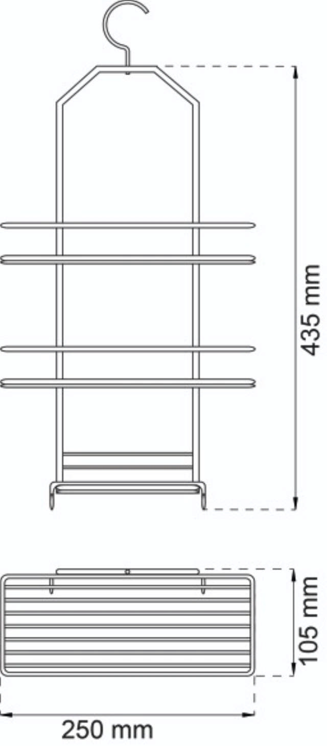 SHOWER SHELF LAELIA BLACK 