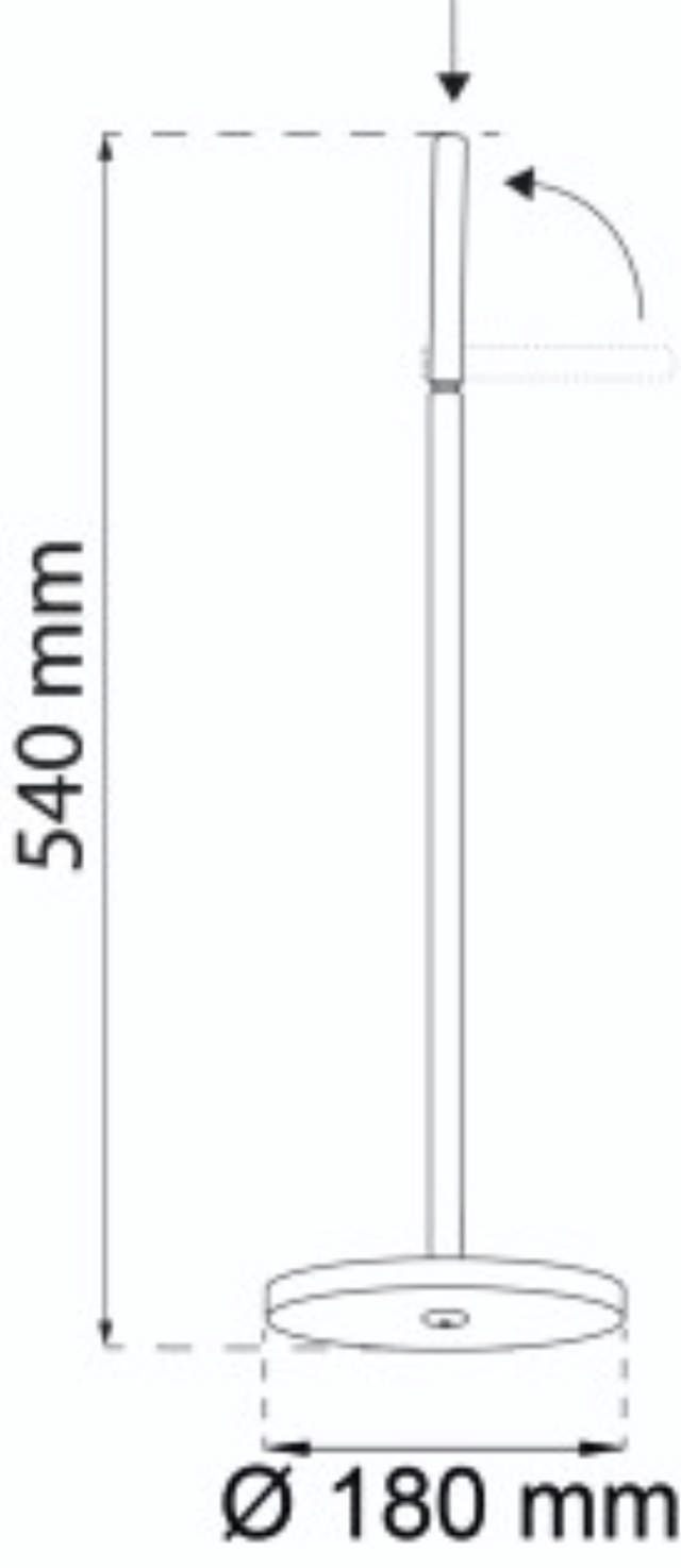 ROLL HOLDER FLOOR STAND VERBENA CHROME