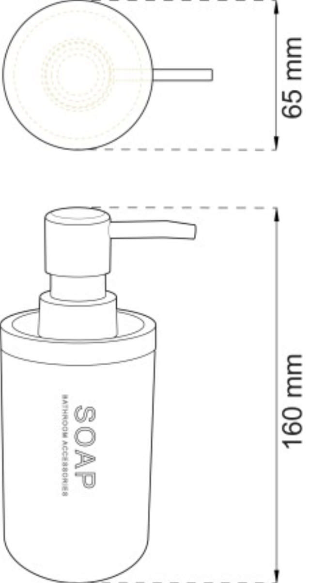 SOAP DISPENSER NATURE BLACK