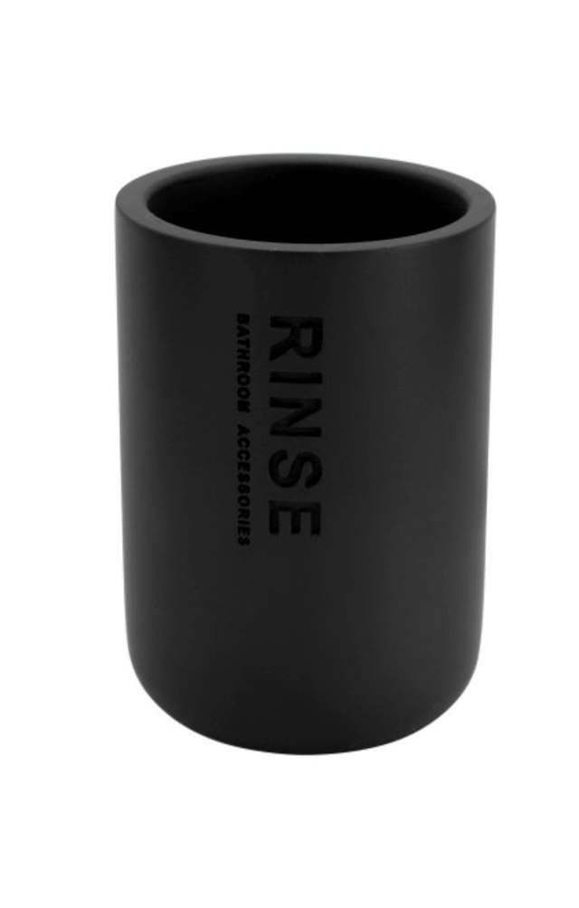 TOOTH MUG NATURE BLACK 