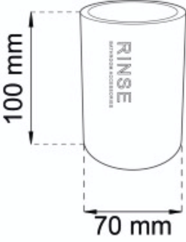 TOOTH MUG NATURE WHITE 