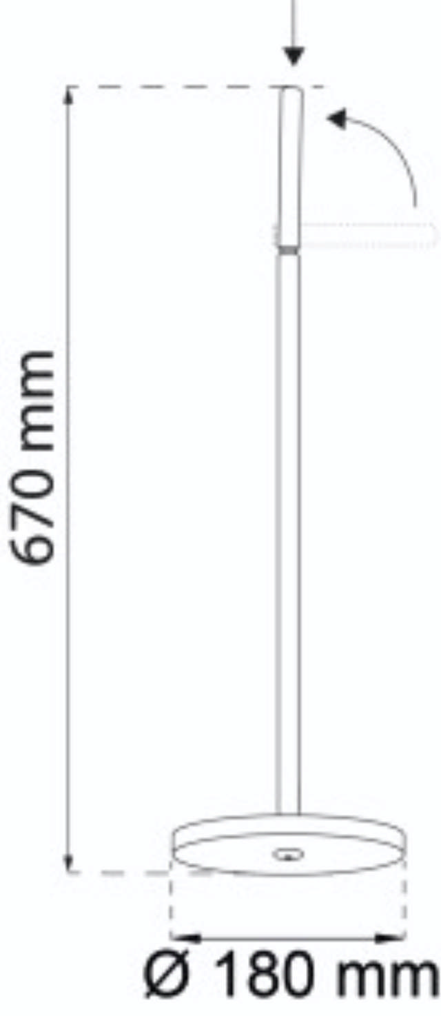 ROLLER HOLDER FLOOR STAND MARBLE 