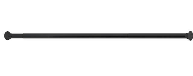 CURTAIN ROD 75-220 CM BLACK 