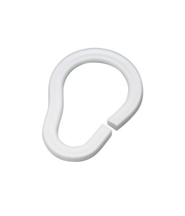 CURTAIN RINGS WHITE 