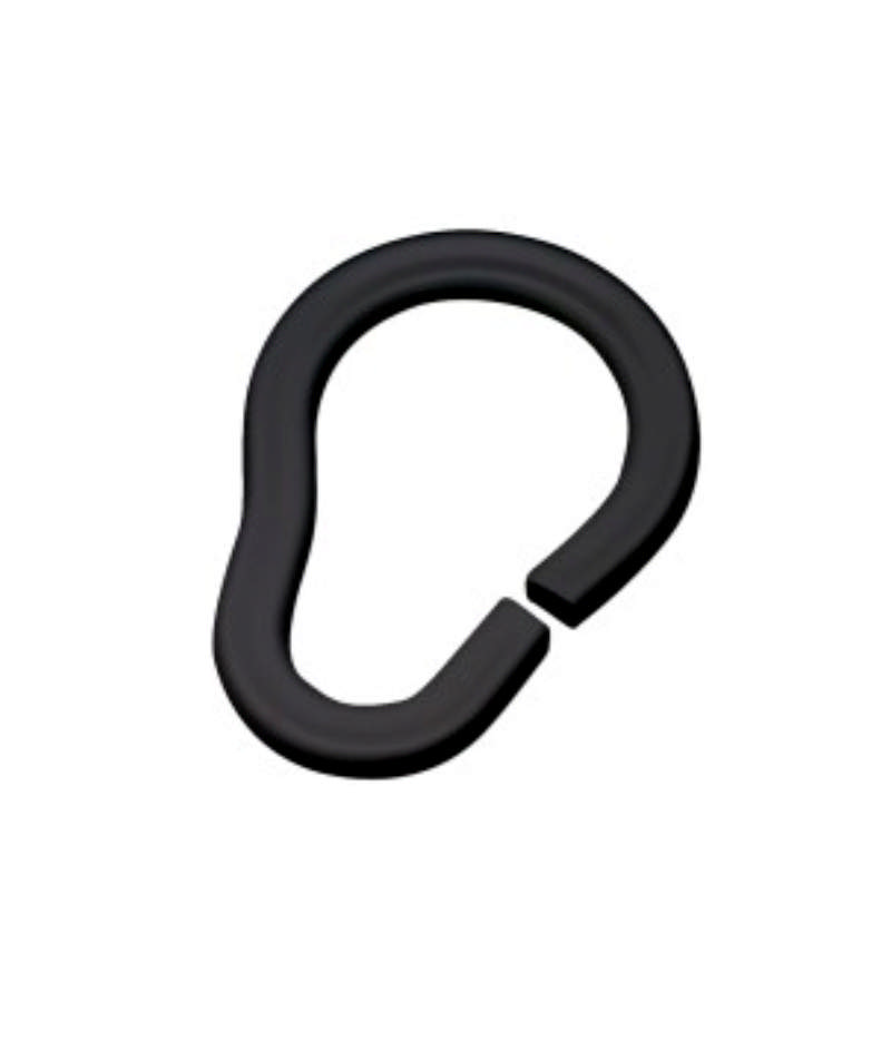 CURTAIN RINGS BLACK 