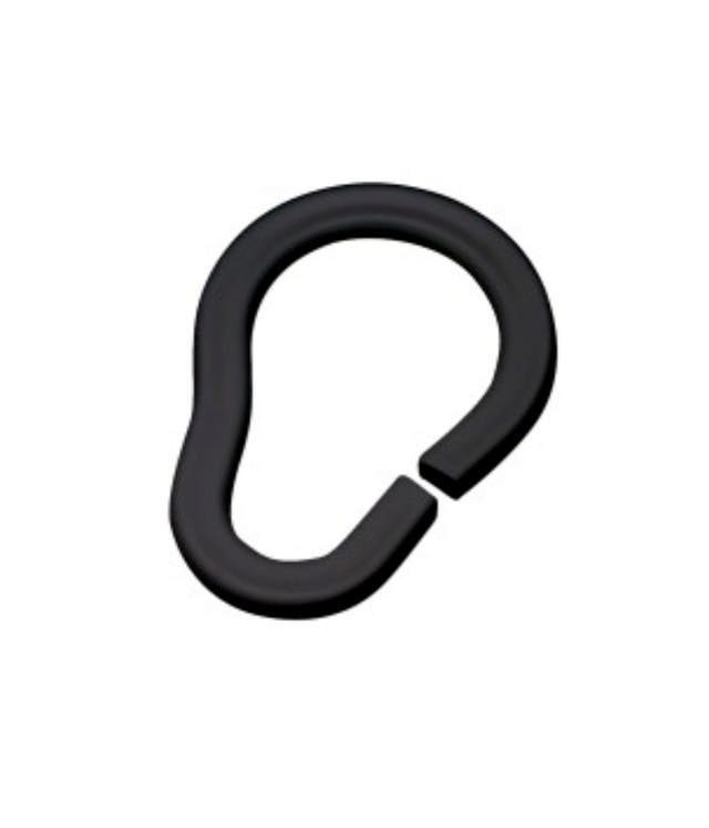 CURTAIN RINGS BLACK 