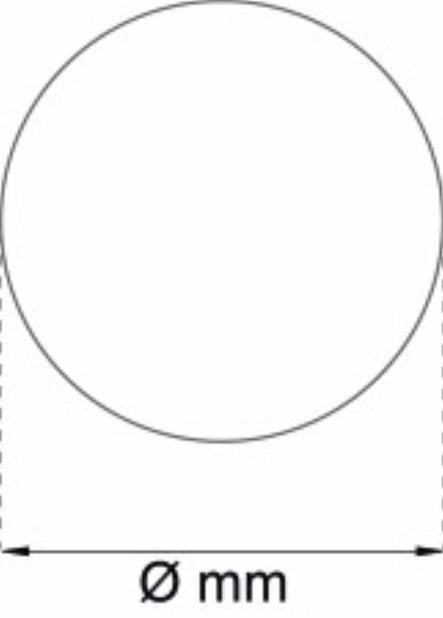 MAT CAMELIA Ø90 CM WHITE 