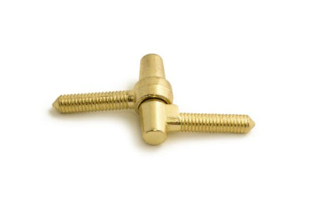 DRILLING HINGE 2PCS. BRASS-PLATED