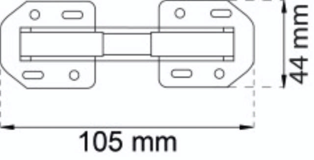 CABINET HINGE 90 GR ELECTRO-GALVANIZED. 2PCS 