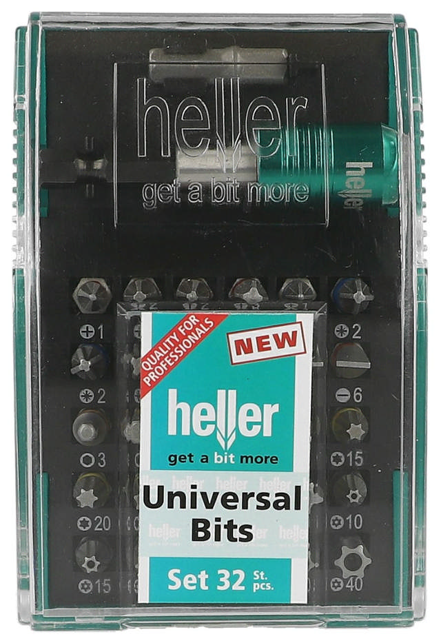 Heller bits set 32 pcs. ph, pz, sl, tx