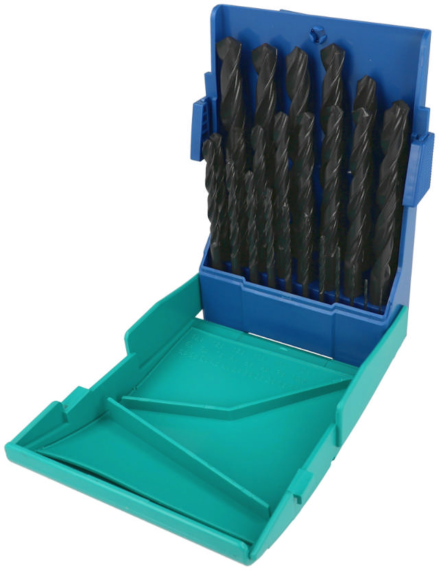 Heller drill set 1-13mm HSS G2 metal box pk of 25 pcs