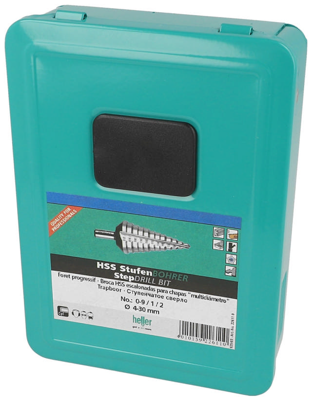 Heller step countersink set, 4-30mm, 3 pcs.