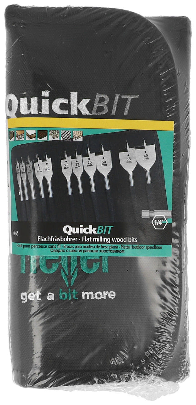 Heller flat drill set 11 pcs. 10-40mm